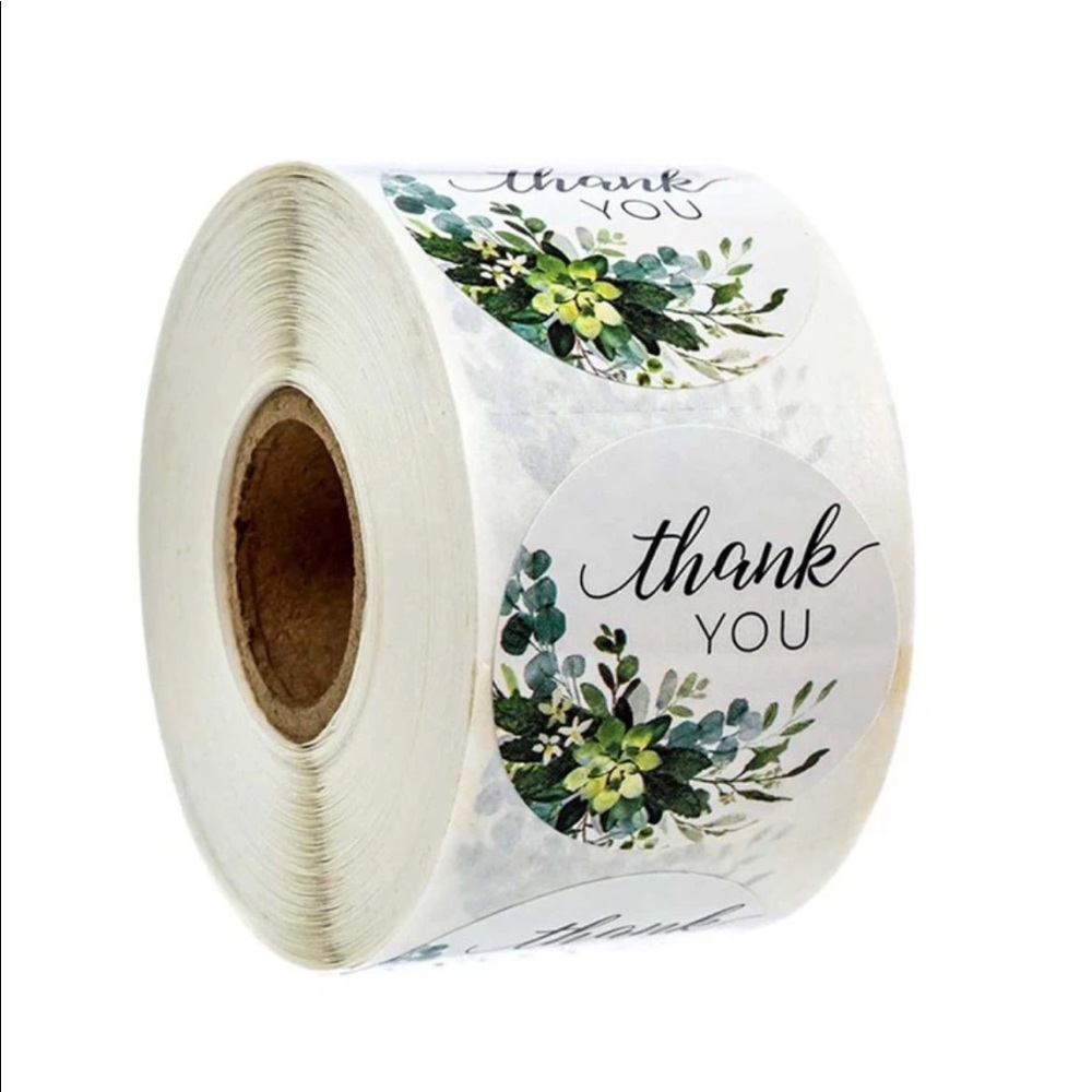 Plant Lover 500‎ Self Adhesive Thank You Stickers